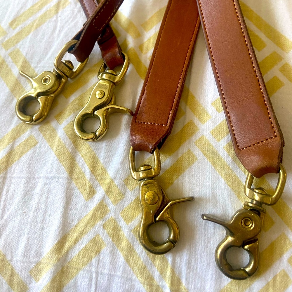 Vintage Coach leather purse straps